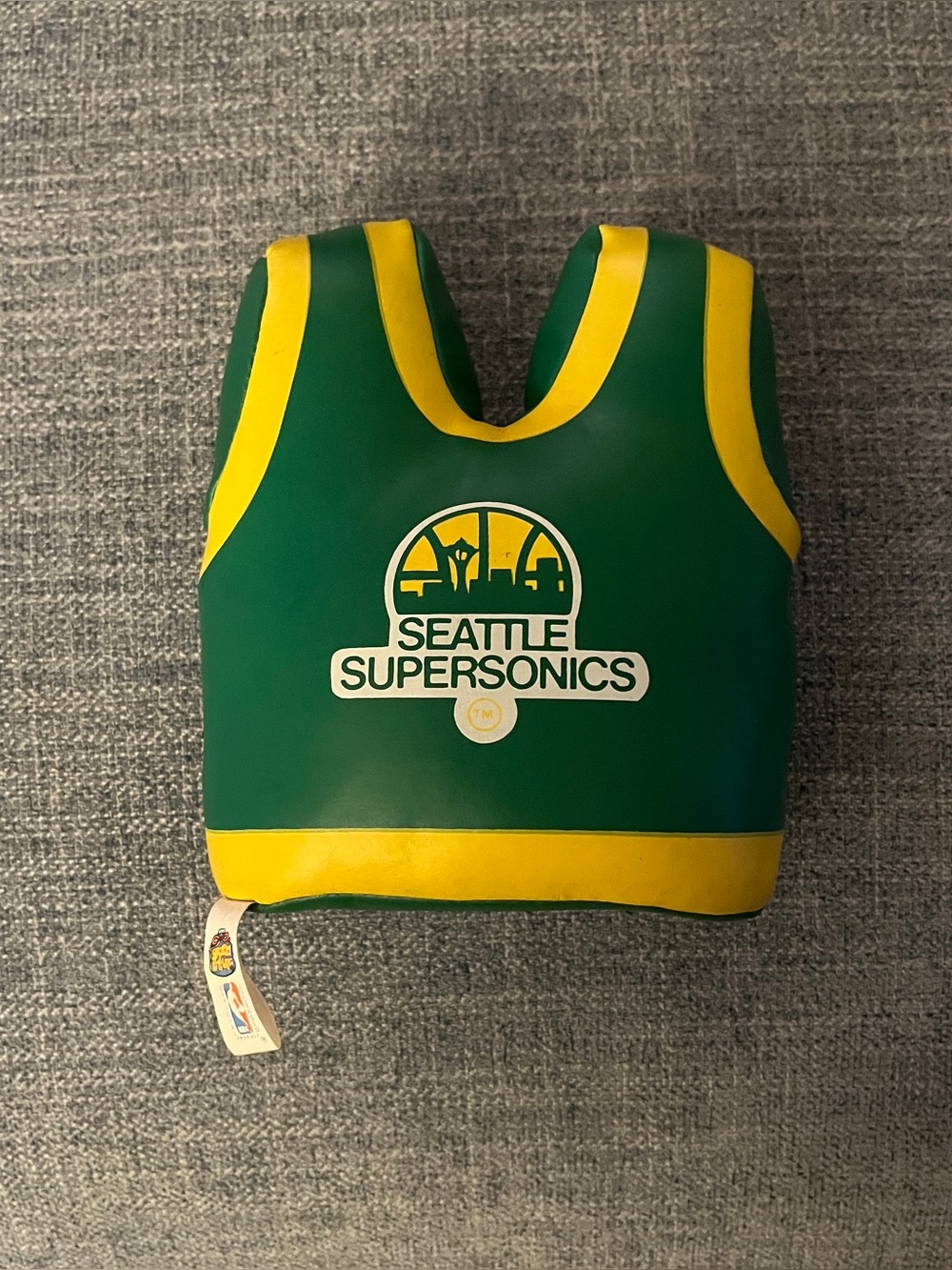 Vintage 1993 NBA Seattle SuperSonics Sonics Basketball Foam Jersey 90s